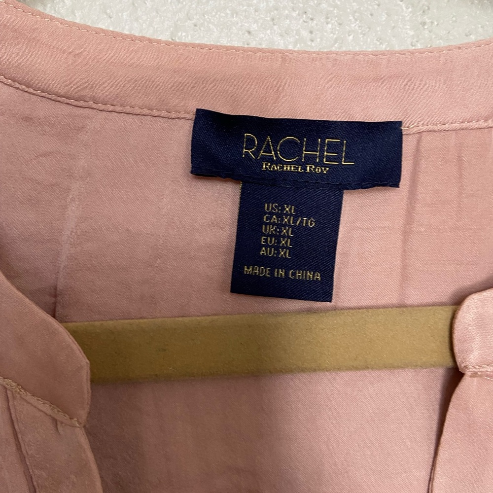RACHEL Rachel Roy Soft Pink Cap Sleeve Blouse - Picture 5 of 6